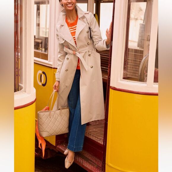 Talbots Flare Leg Pintuck Jeans – Lapis Wash, Size Petite 8P - Picture 8 of 8